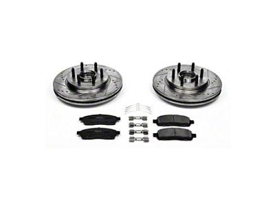 PowerStop Z23 Evolution Sport 6 or 7-Lug Brake Rotor and Pad Kit; Front (04-08 2WD F-150)
