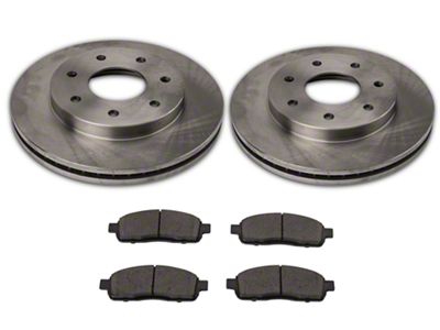 PowerStop OE Replacement 6 or 7-Lug Brake Rotor and Pad Kit; Front (04-08 4WD F-150)