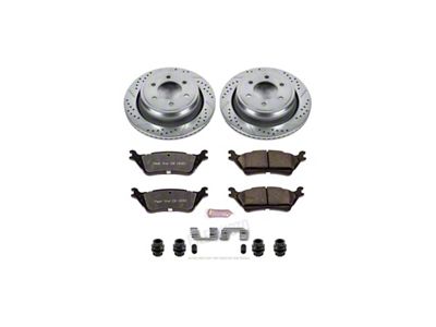 PowerStop Z23 Evolution Sport 6-Lug Brake Rotor and Pad Kit; Rear (12-14 F-150)
