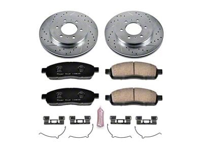 PowerStop Z23 Evolution Sport 6-Lug Brake Rotor and Pad Kit; Front (2009 2WD/4WD F-150)