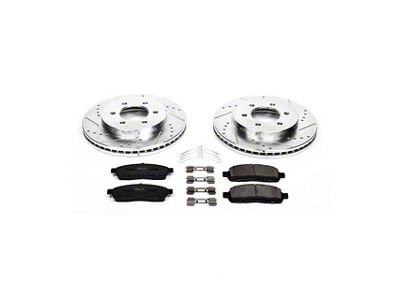 PowerStop Z23 Evolution Sport 6 or 7-Lug Brake Rotor and Pad Kit; Front (04-08 4WD F-150)