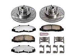 PowerStop Z36 Extreme Truck and Tow 5-Lug Brake Rotor and Pad Kit; Front (97-03 F-150)