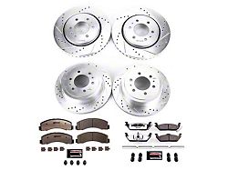 PowerStop Z36 Extreme Truck and Tow 6-Lug Brake Rotor and Pad Kit; Front and Rear (10-20 2WD/4WD F-150)