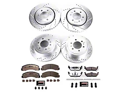 PowerStop Z36 Extreme Truck and Tow 6-Lug Brake Rotor and Pad Kit; Front and Rear (10-20 2WD/4WD F-150)
