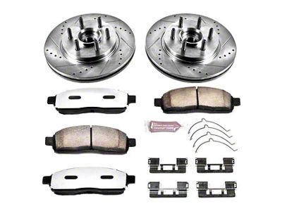 PowerStop Z36 Extreme Truck and Tow 6-Lug Brake Rotor and Pad Kit; Front (04-08 2WD F-150)