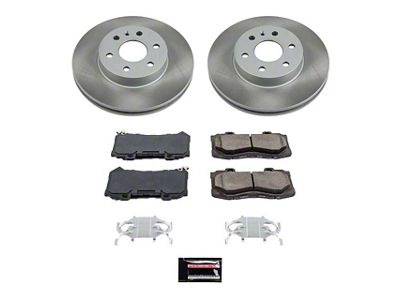 PowerStop Semi-Coated 6-Lug Brake Rotor and Pad Kit; Front (15-20 Canyon)