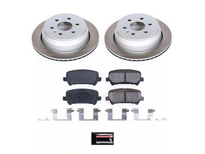 PowerStop Semi-Coated 6-Lug Brake Rotor and Pad Kit; Rear (15-20 Canyon)