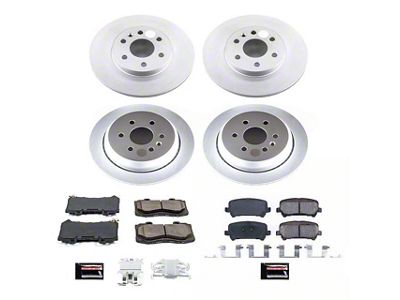 PowerStop Z17 Evolution Plus 6-Lug Brake Rotor and Pad Kit; Front and Rear (15-20 Canyon)