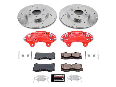 PowerStop Z23 Evolution Sport 6-Lug Brake Rotor, Pad and Caliper Kit; Front (15-20 Canyon)