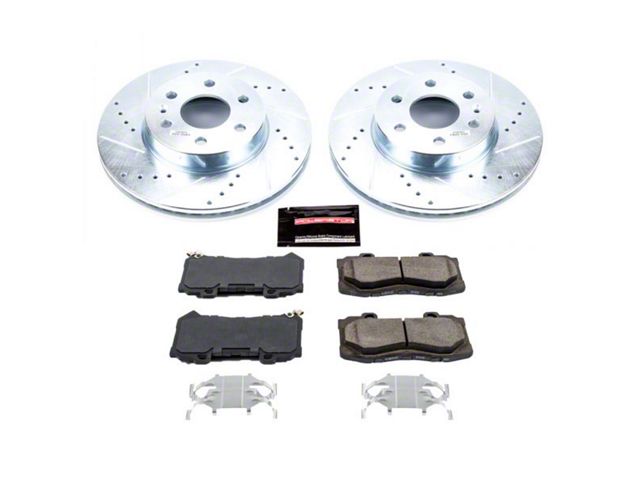 PowerStop Z23 Evolution Sport 6-Lug Brake Rotor and Pad Kit; Front (15-20 Canyon)