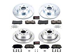 PowerStop Z23 Evolution Sport 6-Lug Brake Rotor and Pad Kit; Front and Rear (15-20 Canyon)