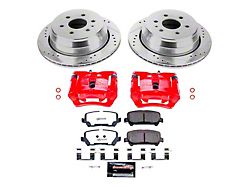 PowerStop Z36 Extreme Truck and Tow 6-Lug Brake Rotor, Pad and Caliper Kit; Rear (15-20 Canyon)