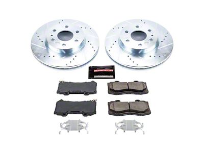 PowerStop Z36 Extreme Truck and Tow 6-Lug Brake Rotor and Pad Kit; Front (15-20 Canyon)