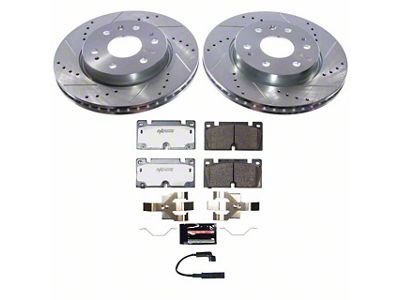 PowerStop Z36 Extreme Truck and Tow 6-Lug Brake Rotor and Pad Kit; Front (23-25 Canyon)
