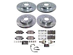 PowerStop Z36 Extreme Truck and Tow 6-Lug Brake Rotor and Pad Kit; Front and Rear (23-26 Canyon)