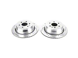 PowerStop Evolution Cross-Drilled and Slotted 6-Lug Rotors; Rear Pair (15-20 Colorado)