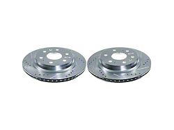 PowerStop Evolution Cross-Drilled and Slotted 6-Lug Rotors; Rear Pair (23-25 Colorado)
