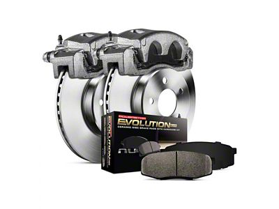 PowerStop OE Replacement 6-Lug Brake Rotor, Pad and Caliper Kit; Front (15-20 Colorado)