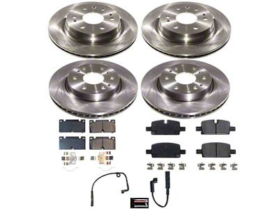 PowerStop OE Replacement 6-Lug Brake Rotor and Pad Kit; Front and Rear (23-25 Colorado)