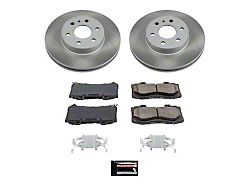 PowerStop Semi-Coated 6-Lug Brake Rotor and Pad Kit; Front (15-20 Colorado)