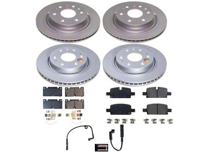 PowerStop Z17 Evolution Plus 6-Lug Brake Rotor and Pad Kit; Front and Rear (23-25 Colorado)