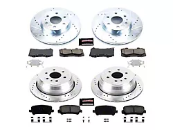 PowerStop Z23 Evolution Sport 6-Lug Brake Rotor and Pad Kit; Front and Rear (15-20 Colorado)