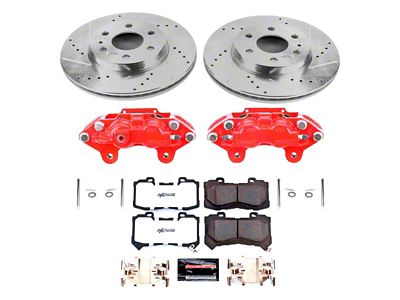 PowerStop Z36 Extreme Truck and Tow 6-Lug Brake Rotor, Pad and Caliper Kit; Front (15-20 Colorado)
