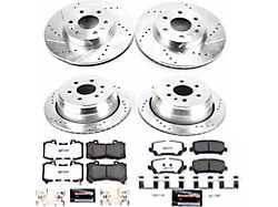 PowerStop Z36 Extreme Truck and Tow 6-Lug Brake Rotor and Pad Kit; Front and Rear (15-20 Colorado)