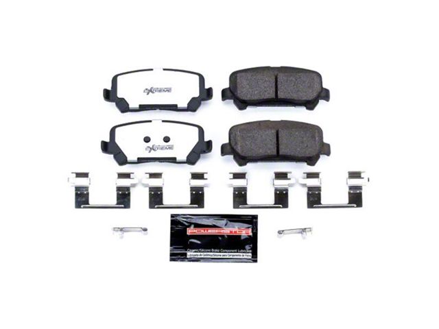 PowerStop Z36 Extreme Truck and Tow Carbon-Fiber Ceramic Brake Pads; Rear Pair (15-20 Colorado)