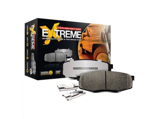 PowerStop Z36 Extreme Truck and Tow Carbon-Fiber Ceramic Brake Pads; Rear Pair (21-22 Colorado)