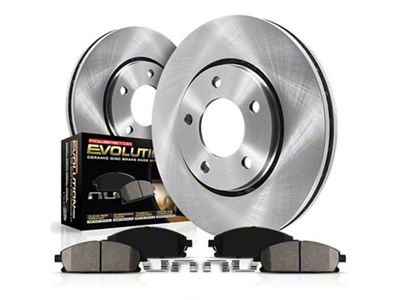 PowerStop OE Replacement 5-Lug Brake Rotor and Pad Kit; Front (05-11 Dakota)