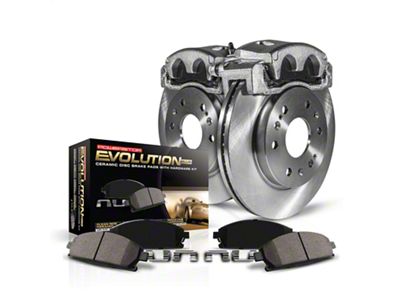 PowerStop OE Replacement 6-Lug Brake Rotor, Pad and Caliper Kit; Front (00-02 Dakota)