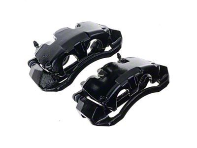 PowerStop Performance Front Brake Calipers; Black (05-08 Dakota)