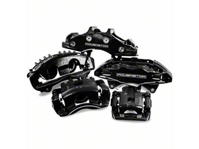 PowerStop Performance Front Brake Calipers; Black (09-11 Dakota)