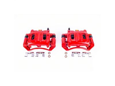 PowerStop Performance Front Brake Calipers; Red (03-04 Dakota w/ Rear Disc Brakes)