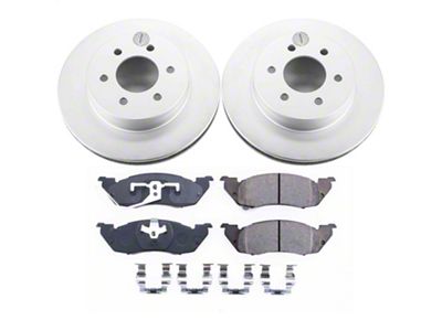PowerStop Z17 Evolution Plus 6-Lug Brake Rotor and Pad Kit; Front (97-98 Dakota)