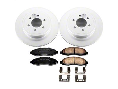 PowerStop Z17 Evolution Plus 6-Lug Brake Rotor and Pad Kit; Front (03-04 Dakota)