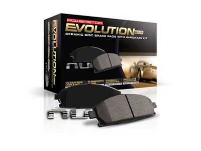 PowerStop Z17 Evolution Plus Clean Ride Ceramic Brake Pads; Front Pair (1999 Dakota)