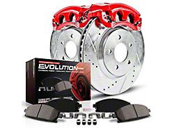 PowerStop Z23 Evolution Sport 5-Lug Brake Rotor, Pad and Caliper Kit; Front (05-08 Dakota)