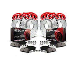 PowerStop Z23 Evolution Sport 6-Lug Brake Rotor, Pad and Caliper Kit; Front and Rear (03-04 Dakota w/ Rear Disc Brakes)