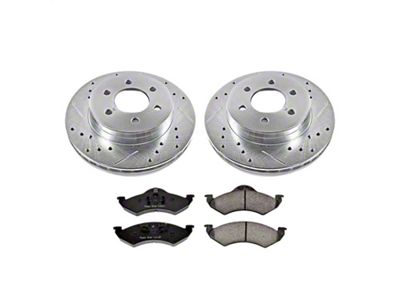 PowerStop Z23 Evolution Sport 6-Lug Brake Rotor and Pad Kit; Front (00-02 Dakota)