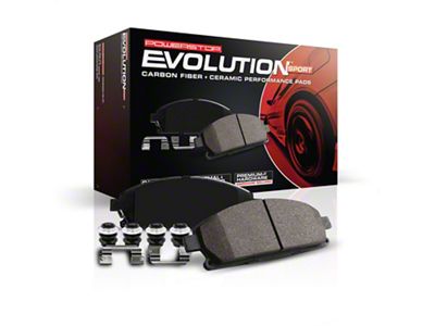 PowerStop Z23 Evolution Sport Carbon-Fiber Ceramic Brake Pads; Front Pair (1999 Dakota)