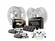 PowerStop Z36 Extreme Truck and Tow 6-Lug Brake Rotor, Drum and Pad Kit; Front and Rear (00-02 Dakota w/ 9-Inch Rear Drum Brakes)