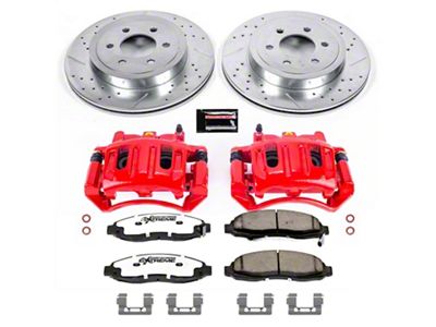 PowerStop Z36 Extreme Truck and Tow 6-Lug Brake Rotor, Pad and Caliper Kit; Front (03-04 Dakota)