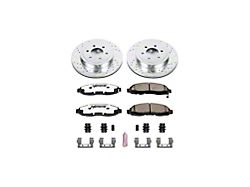 PowerStop Z36 Extreme Truck and Tow 6-Lug Brake Rotor and Pad Kit; Front (03-04 Dakota)