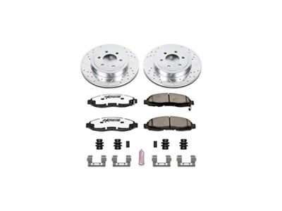 PowerStop Z36 Extreme Truck and Tow 6-Lug Brake Rotor and Pad Kit; Front (03-04 Dakota)