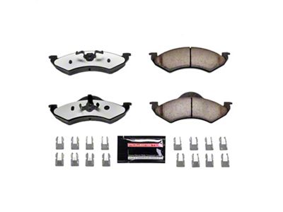 PowerStop Z36 Extreme Truck and Tow Carbon-Fiber Ceramic Brake Pads; Front Pair (00-02 Dakota)