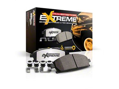 PowerStop Z36 Extreme Truck and Tow Carbon-Fiber Ceramic Brake Pads; Front Pair (03-04 Dakota)