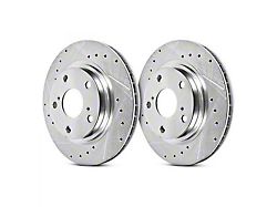 PowerStop Evolution Cross-Drilled and Slotted 6-Lug Rotors; Front Pair (21-25 F-150)