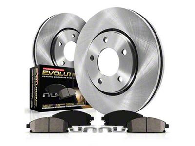 PowerStop OE Replacement 6-Lug Brake Rotor and Pad Kit; Front (21-24 F-150)